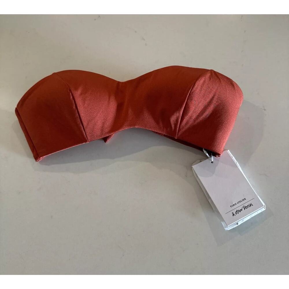 &‎ Other Stories Size US4 Strapless Bikini Top Tie Back With Straps Swim